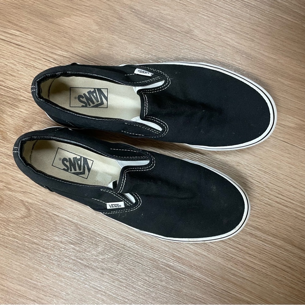 Black slip on vans, worn a handful of times